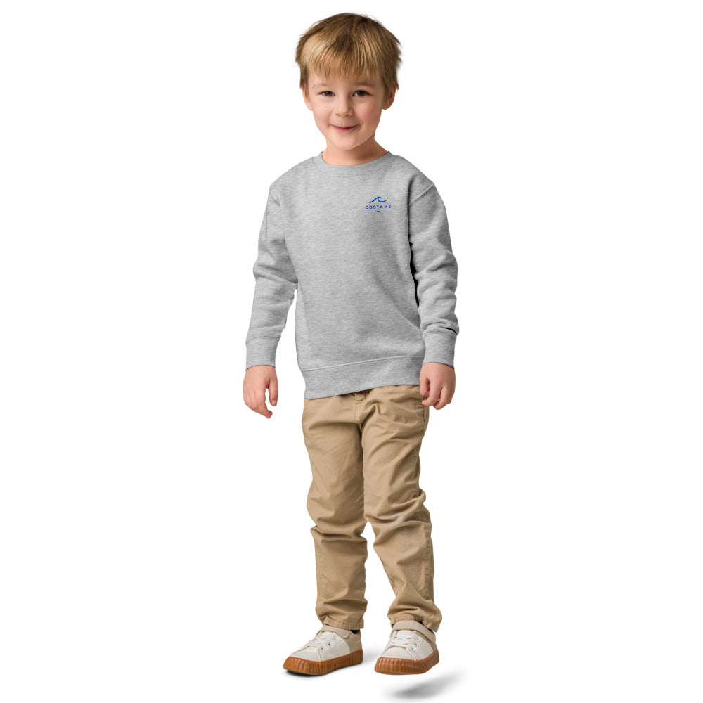 Sudadera Bandon Beach niño gris de Costa 43, niño de frente