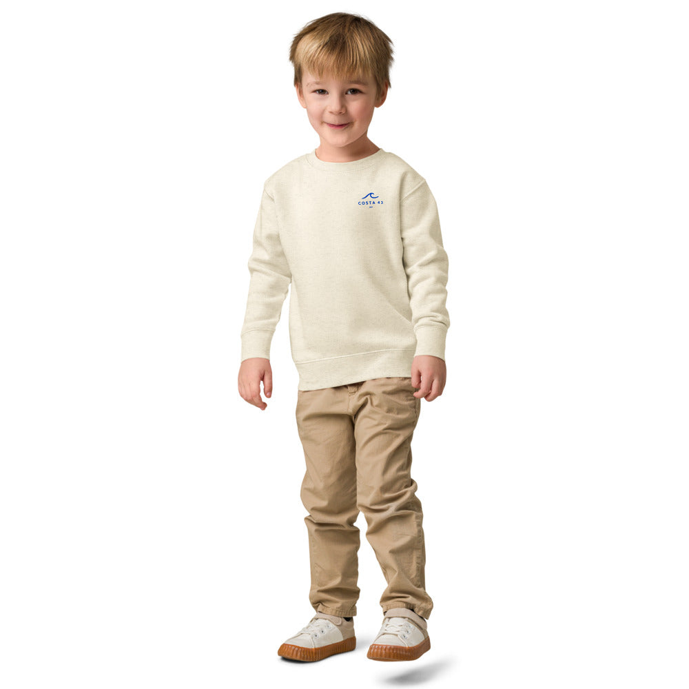 Sudadera Bandon Beach niño crudo de Costa 43, niño de frente