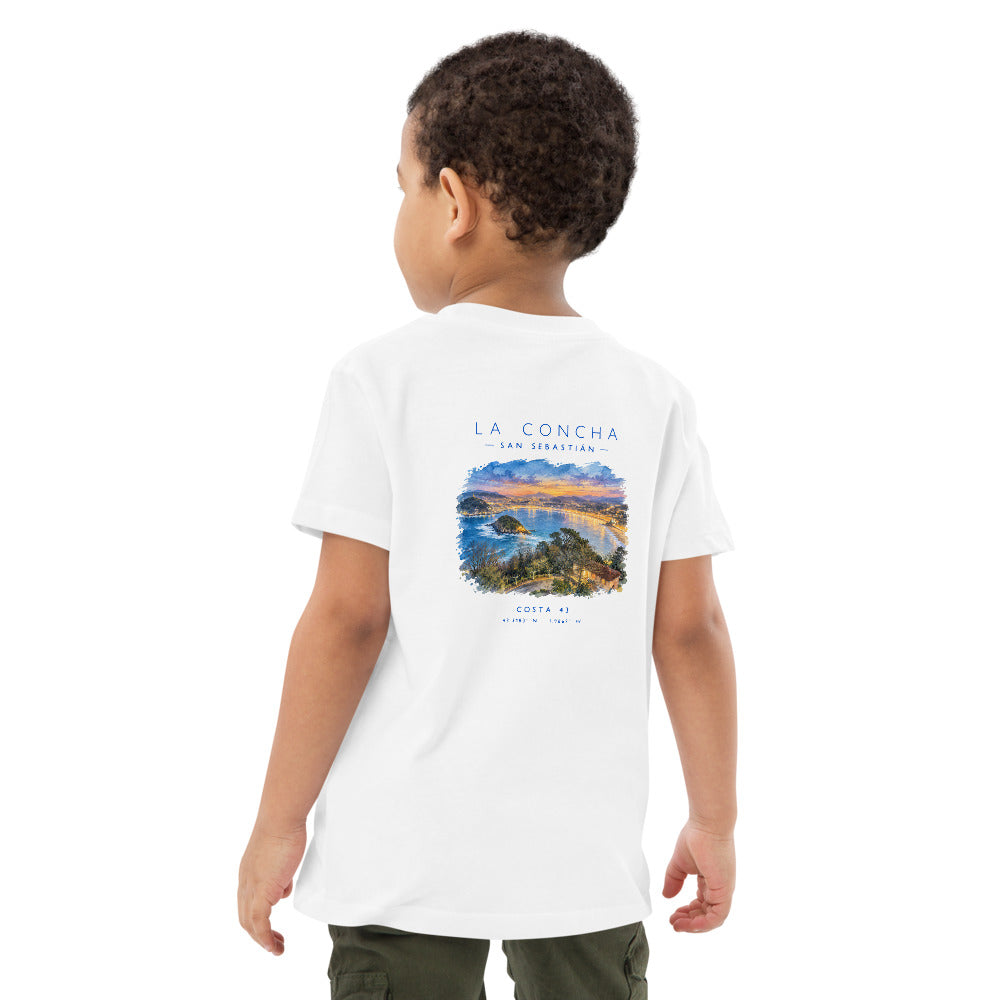 Camiseta de niño La Concha niño de Costa 43, niño de espaldas