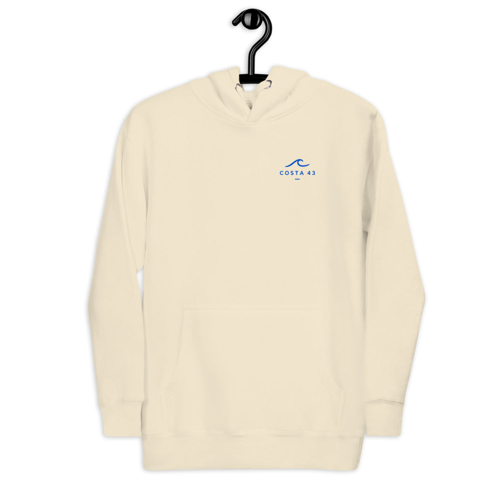 Sudadera con capucha La Concha hueso de Costa 43, en percha