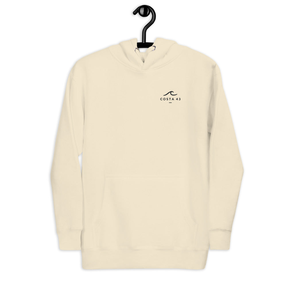Sudadera con capucha Caión hueso de Costa 43, en percha